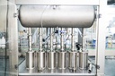 Bottle filling capping machine - jar filling and screwing labeling machine